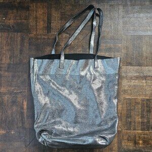 Metallic Suede Hobo Bag